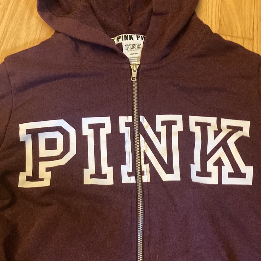 Womens PINK Victoria secret hoodie size M - Picture 2 of 3